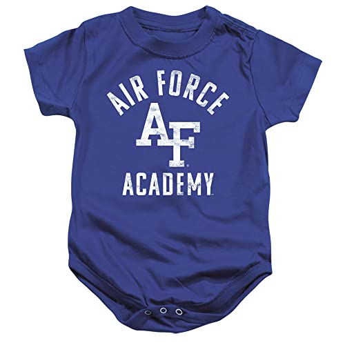 U.S. Air Force Academy Official Falcons Logo Unisex Infant Snap Suit for Baby,Royal Blue, 24 Months