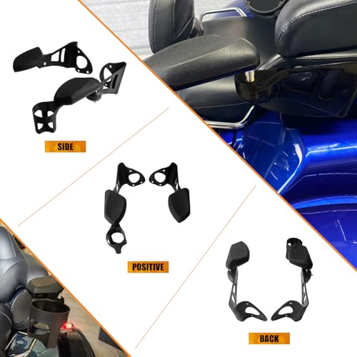 Reposabrazos con portavasos ajustable para Harley Touring miniatura 3
