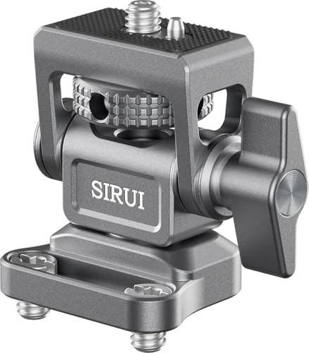 SIRUI フィールドモニターブラケット デュアル1/4インチネジマウント付き 360°回転 傾斜180°調整可能 カメラモニターホルダー 5インチと7インチモニター用 AM-MTS