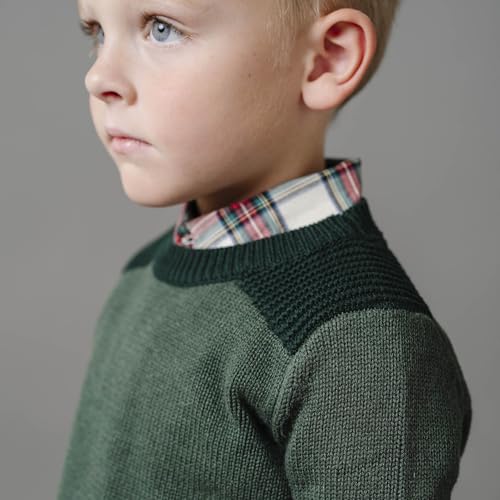 Image of Hope & Henry Boys' Long Sleeve Crew Neck Pullover Sweater