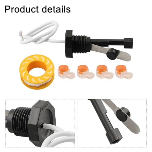 Interruptor de flujo 520736 para Intellichlor IC40 con arandela y cables adaptables para clorador 4