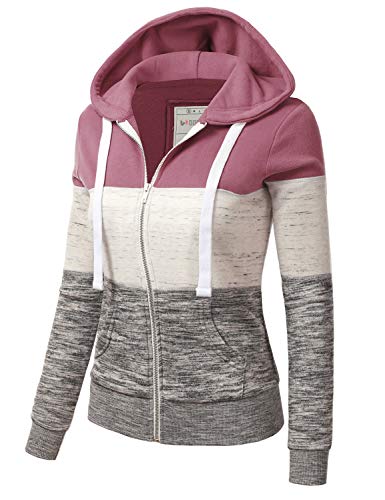 Doublju Lightweight Thin Zip-Up Hoodie Jacket For Women Girls Kids With Plus Size #TOP1