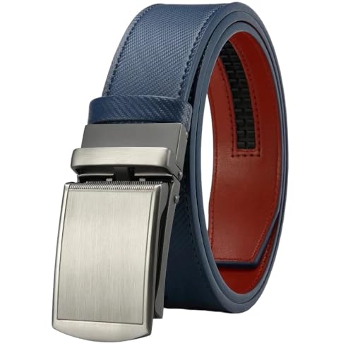 Mens Black Belt Metal Automatic Buckle Waist Work Belt Reversible Belt 219Wlsfzd-Be 115CM