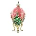 BestPysanky 1898 Lilies of The Valley Royal Russian Egg 6.25 Inches