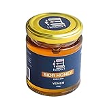 Honoor Yemeni Sidr Honey | Natural Unfiltered Unheated Pure 200 Grams | Unpasteurised Raw Honey Luxury in a Glass Jar | (Pack of 1)