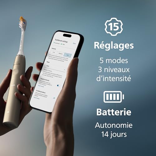 Brosse à dents électrique Sonicare Diamondclean Prestige 9900 HX999211 - vue 10