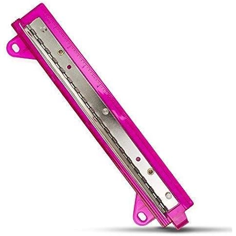 3 Hole Punch for Binders: Portable Paper Puncher with Ruler for Three Ring Folders