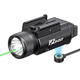 EZshoot 2400 Lumens Laser Light Combo with Strobe Mode, High Lumen Pistol Flashlight, Magnetic...