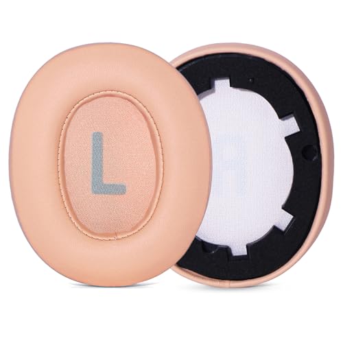 Replacement Ear Pads Compatible with JBL Tune 710BT/ 720BT/ 760NC/ Tune 770NC Headphones,Protein Leather Memory Foam Cushions, Noise Reducing Secure Fit Earmuffs, Easy Snap-On Design (Orange/Pink)