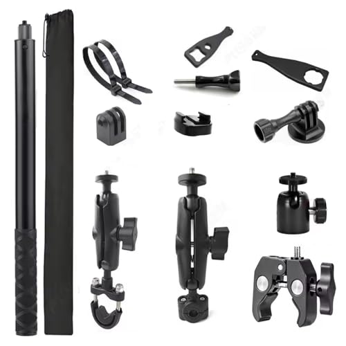 Insta360 X R2 support caméra sport anti-vibration avec perche selfie 193 cm moto
