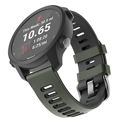Correa de silicona 20mm compatible Vivoactive 3 miniatura 2