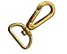 Okones Pack of 2Pcs, 4/5''Eye Inner,1-8/9''OAL,Solid Brass Ring Lobster Clasp Claw Lobster Snap Lanyard Hook Lobster Claw Clasp for Straps Bags Belting Leathercarft (4/5''Eye×1-8/9''OAL, BRA0052)