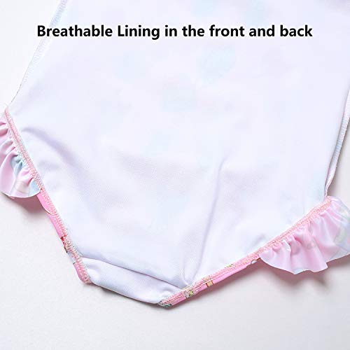 Image of QPANCY Girls Swimsuits Unicorn Bathing Suits Toddler Kids One Piece Swimwear