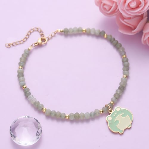Frog Natural Stone Bracelets Gifts For Friends Women Sister Friendship Funny Gifts3
