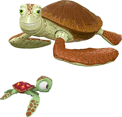 Mattel HDW73 Disney Pixar Featured Favorites Crush & Squirt Finding Nemo Collectable Turtle Figures thumb #1