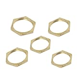 5Pcs Copper Hex Lock Nuts Pipe Fittings Set - 1/8", 1/4", 3/8", 1/2", 3/4 Inch Female Thread Hexagonal Caps(3/4")