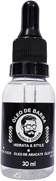 Óleo 3 em 1 para Barba, Bigode e Pele - 170ml Oleo para barba e bigode, oleo hidratante para barba