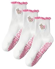 3 Pairs Pink Bear Ruffle