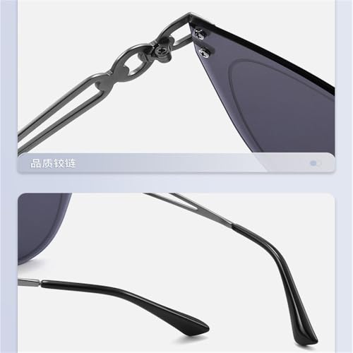 Lunettes de soleil sans monture mixtes avec verres intégrés
