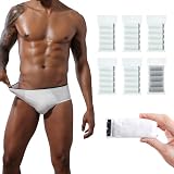 Paquete de 20 bragas desechables de algodón para hombre, X-Large