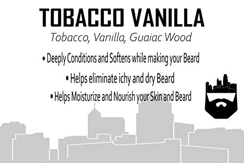 Oakcitybeardco. - Tobacco Vanilla - 2 Ounce - Beard Oil - Beard Conditioner - Tobacco - Vanilla - Guaiac Wood #TOP2
