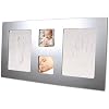 Xplorys Happy Handen, grote fotolijst en handafdrukset voor twee handafdrukken of voeten voor baby’s (eenvoudig gebruik…