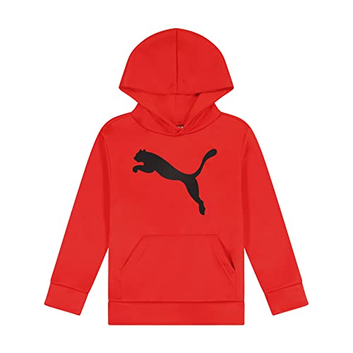 PUMA Boys' Logo Pullover Hoodie, Fleece Sweatshirt, Large Front Pocket4