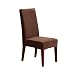 Sure Fit Stretch Pique - Shorty Dining Room Chair Slipcover - Chocolate (SF36847)