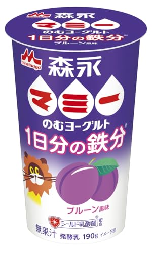 [冷蔵]森永乳業 森永マミーのむヨーグルト1日分の鉄分　プルーン風味　190g