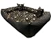 Dogs4Life Hundebett XXL 130 x 105 cm | Hundebett für sehr große Hunde | Orthopädisch | Hundekissen | Waschbar | Outdoor | Mit Rand | Wasserabweisend (XL, Goldene Pfoten)