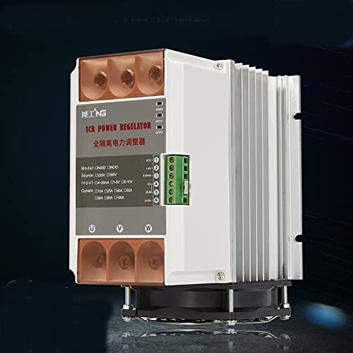 Meltblown Cloth Heating Thermostatic Control Three-Phase Power Regulator 60A thyristor Current Power Regulator - (Color: White)