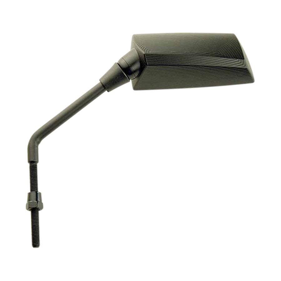 Rétroviseur moto scooter F1 10mm noir mat accessoire guidon gauche universel