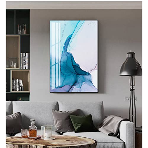 Art mural de prestige : tableau peinture abstraite moderne et impression sur toile fleur