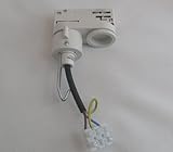 Für Pendelleuchten mit Haken ERCO 79055 3 Phasen Adapter Weiss für Pendelleuchten mit Haken