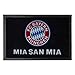 FC Bayern München Fan Fußmatte - Mia San Mia - schwarz Matte Logo Fußabtreter FCB