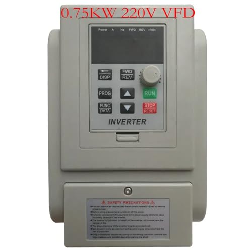 Contrôle de vitesse du moteur triphasé via onduleur VFD XSY-AT1 0.75 kw 220V