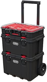 Keter 250927 Stack & Roll Heavy Duty DIY Tool Storage System