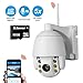 Produktbild SSCJ Full HD 1080P PTZ IP-Domekamera 5fach optischer Zoom, 2,0 MP Wasserdichte Outdoor-Hochgeschwindigkeits-WiFi-Überwachungskamera mit Bewegungserkennung 2-Wege-Audio mit 32G SD