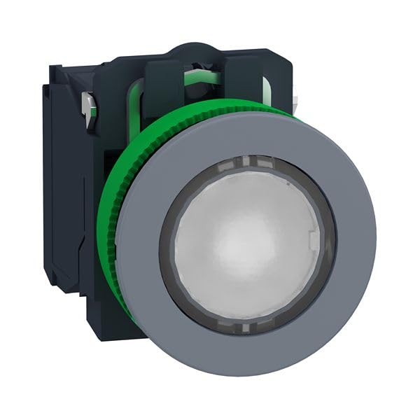 Bouton poussoir flush lumineux blanc LED 230V pour un contrôle modernisé
