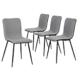 Set 4 Küchenstühle - -ANPASSUNGSFÄHIG🍅 - Dieser leichte Stuhl eignet sich für alle Arten von Räumen, z. B. für Ihr Esszimmer, Wohnzimmer, Küche, Arbeitszimmer, Büro, Tagungsraum, Balkon usw.