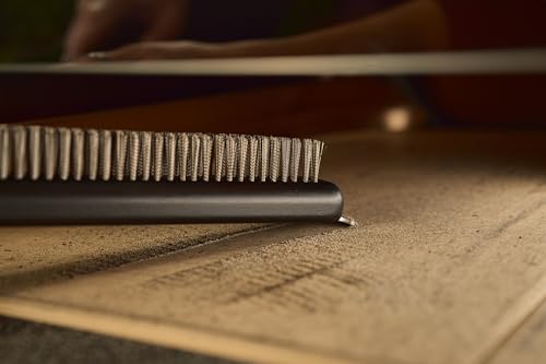 Image of Ooni Wire Brush & Scraper - BBQ and Pizza Stone Cleaner, Grill Cleaner, Outdoor Cooking Tools, Barbecue Utensils - Long Handle