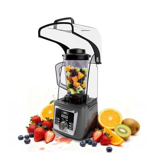 VONCI 2200W Commercial Blender With Sound Enclosure, 135OZ Large Capacity