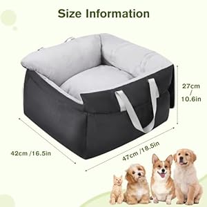 Pecute-Dog-Car-Seat-Small-Dog-Car-Seat-Front-Pet-Car-Seat-with-Clip-On-Seat-Belt-Nonskid-Bottom-Washable-Detachable-Dog-Bed-for-Car-Truck-SUV-Puppy-Car-Seat-Travel-Carrier-for-Small-Medium-Dogs - Cucciolini Doodles   Pecute-Dog-Car-Seat-Small-Dog-Car-Seat-Front-Pet-Car-Seat-with-Clip-On-Seat-Belt-Nonskid-Bottom-Washable-Detachable-Dog-Bed-for-Car-Truck-SUV-Puppy-Car-Seat-Travel-Carrier-for-Small-Medium-Dogs