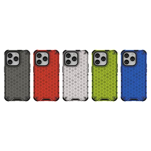 Coque iPhone 14 Pro transparente antichoc intégrale 360 en nid d'abeille PC TPU