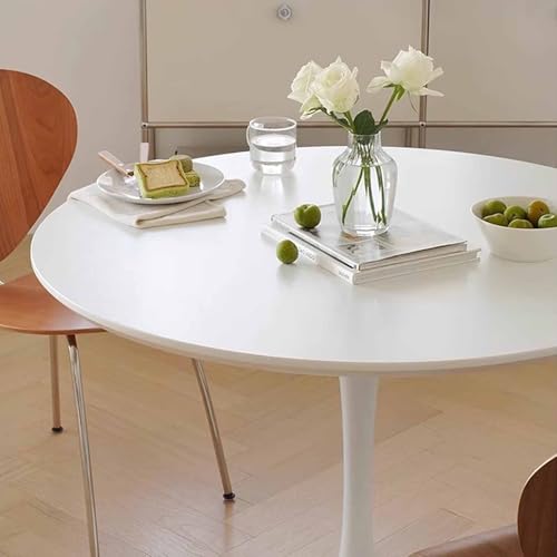 Table basse ronde blanche 80 cm table appoint salon café