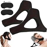 Veralabs Airflow Jaw Strap, Airflow Jaw Strap Veralabs, Air Flow Jaw Strap, Veralabs Sleep Strap, Veralabs Chin Strap, Chin Sleep Strap Sleep Mask, Adjustable Breathable Snoring Chin Strap (2pcs)