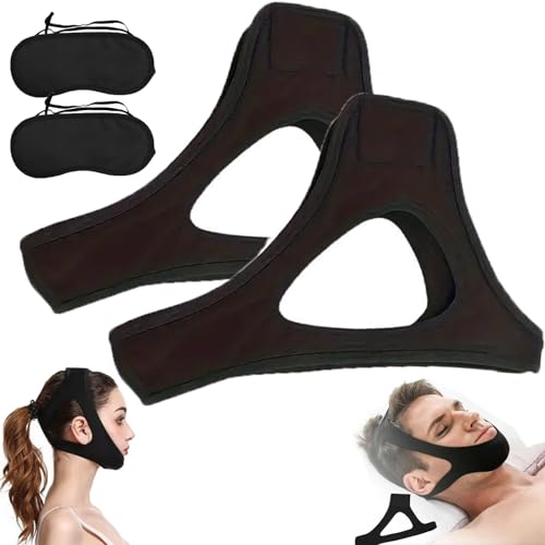 Veralabs Airflow Jaw Strap, Airflow Jaw Strap Veralabs, Air Flow Jaw Strap, Veralabs Sleep Strap, Veralabs Chin Strap, Chin Sleep Strap Sleep Mask, Adjustable Breathable Snoring Chin Strap (2pcs)