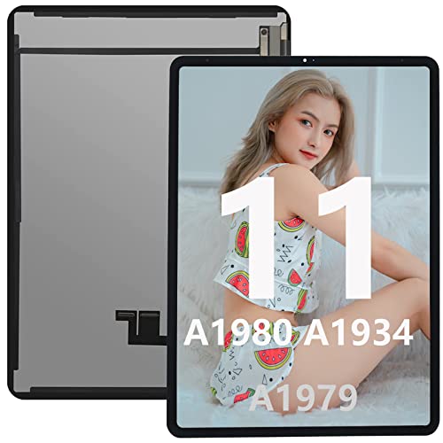 Jqydzh Ipad Screen Replacement Kitlcd Screen Display Assembly Touch Digitizer Assemblyreplacement For Ipad Pro 11" 1St Gen 2018 A1980 A2013 A1934 A1979 #TOP18
