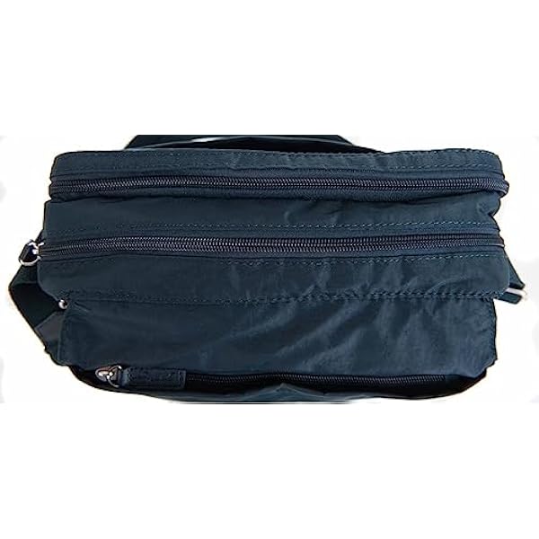 Spirit Bolso bandolera de nailon con múltiples bolsillos, mediano, ligero, impermeable, para viajes, día festivo, correa ajustable 1669