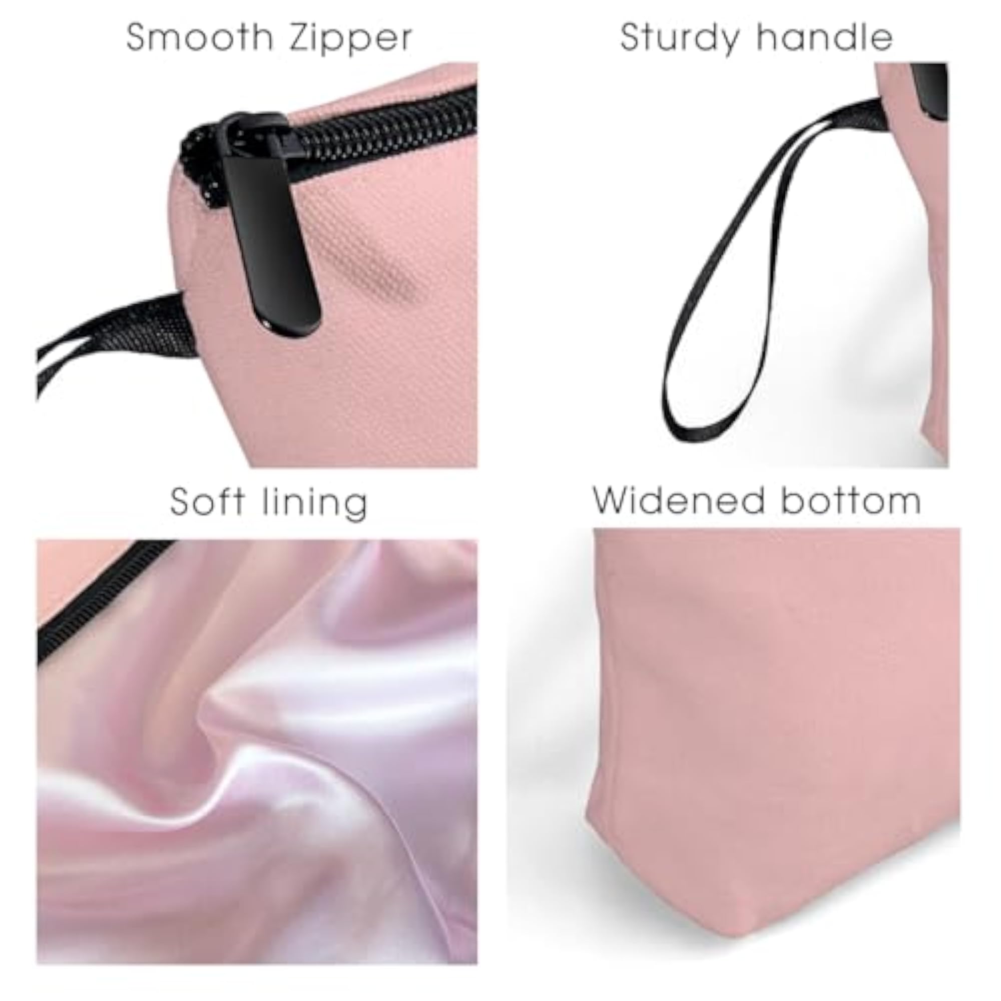 Makeup Bag with Mirror, Unique Birthday Gift for Women